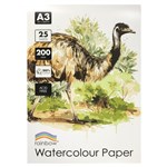RAINBOW WATERCOLOUR PAD A3 200GSM 25 SHEETS WHITE