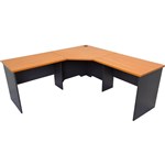 RAPID WORKER RWCWS1515CI COMPLETE CORNER WORKSTATION 1500 X 1500 X 600MM CHERRYIRONSTONE
