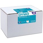 DYMO S0722420 BULK PERMANENT ADDRESS LABELS 54 X 101MM STANDARD PAPER WHITE 12 ROLLS