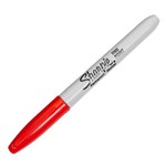 SHARPIE S30002 PERMANENT MARKER 1MM FINE POINT RED