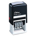 SHINY 9S407 SELF INKING DATE STAMP WITH MESSAGE ENTERED