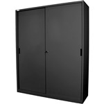STEELCO SD1830914GR STEEL SLIDING DOOR CUPBOARD 1830H X 914W X 465D 3 SHELVES GRAPHITE RIPPLE