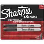 SHARPIE PERMANENT MARKER EXTREME FINE POINT 1MM BLACK PACK 2