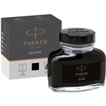 PARKER QUINK FOUNTAIN PEN BOTTLE INK BLACK 57ML