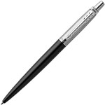 PARKER JOTTER BALLPOINT PEN BOND STREET BLACK CHROME TRIM MEDIUM NIB BLUE