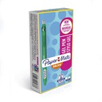 PAPERMATE 1953517 INKJOY GEL PEN MEDIUM 07MM GREEN BOX 12