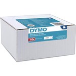 DYMO 45013 D1 LABELLING TAPE 12MM X 7M BLACK ON WHITE VALUE PACK BOX 10