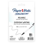 PAPER MATE KILOMETRICO BALLPOINT PENS MEDIUM BLACK PACK 10