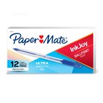 PAPERMATE 2008518 INKJOY 100 BALLPOINT PEN MEDIUM BLUE BOX 12