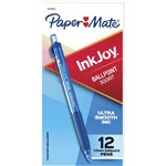 PAPERMATE INKJOY 300 RETRACTABLE BALLPOINT PEN MEDIUM BLUE BOX 12