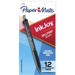 PAPERMATE INKJOY 300 RETRACTABLE BALLPOINT PEN MEDIUM BLACK BOX 12