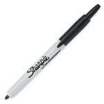 SHARPIE S36701 RETRACTABLE MARKER PERMANENT 10MM FINE POINT BLACK