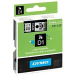 DYMO 40910 D1 TAPE 9MM X 7M BLACK ON CLEAR