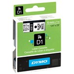 DYMO 43613 D1 TAPE 6MM X 7M BLACK ON WHITE