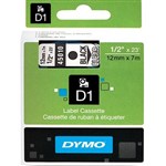 DYMO 45010 D1 TAPE 12MM X 7M BLACK ON CLEAR