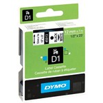 DYMO 45013 D1 TAPE 12MM X 7MTR BLACK ON WHITE