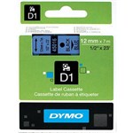 DYMO 45016 D1 TAPE 12MM X 7M BLACK ON BLUE