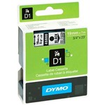 DYMO 45800 D1 TAPE 19MM X 7M BLACK ON CLEAR