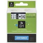 DYMO 53713 D1 TAPE 24MM X 7M BLACK ON WHITE