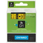 DYMO S0720980 D1 LABEL TAPE 24MM X 7M BLACK ON YELLOW