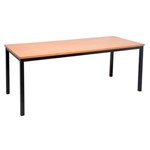 RAPIDLINE STF126B STEEL FRAME TABLE WITH BEECH TOP 1200 X 600MM