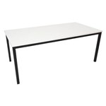 RAPIDLINE SFT1575W STEEL FRAME TABLE WITH WHITE TOP 1500 X 750MM