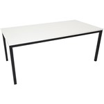 RAPIDLINE STEEL FRAME TABLE 1800 X 900MM WHITE