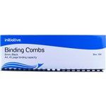 PLASTIC BINDING COMB 8MM 21 LOOP 45 PAGE CAPACITY A4 BLACK BOX 100