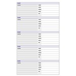 DEBDEN DAYPLANNER SLIMLINE EDITION REFILL TELEPHONEADDRESS 162 X 82MM