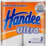 HANDEE ULTRA PAPER HAND TOWEL ROLL 2PLY 60 SHEETS TWIN PACK