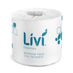 LIVI ESSENTIALS TOILET TISSUE 2 PLY 700 SHEET CTN48