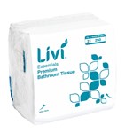LIVI ESSENTIALS INTERLEAVED TOILET TISSUE 2 PLY 250 SHEET CTN36