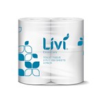 LIVI 1008 JASMINE TOILET TISSUE CORE SCENTED 2PLY 250 SHEET 4 PACK CTN12