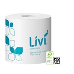 LIVI 1203 ESSENTIALS CENTREFEED ROLL TOWEL 1 PLY 300M WHITE CTN4