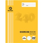 OLYMPIC 140781 E2824 EXERCISE BOOK 8MM FEINT RULED 240 PAGE 225 X 175MM