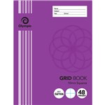 OLYMPIC STRIPE GRID BOOK STAPLED 48 PAGE 55GSM 10MM GRID 225 X 175MM
