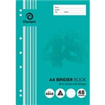 OLYMPIC B848 BINDER BOOK 8MM RULED 48 PAGE A4