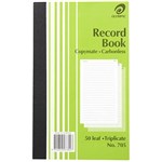 OLYMPIC 140858 705 RECORD BOOK CARBONLESS 200X125MM TRIPLICATE