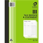 OLYMPIC 140875 727 INVOICE AND STATEMENT BOOK CARBONLESS 250X200MM TRIPLICATE