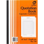 OLYMPIC 140880 750 QUOTATION BOOK CARBONLESS A4 DUPLICATE