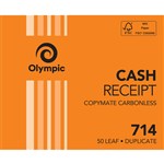 OLYMPIC 140882 714 CASH RECEIPT BOOK CARBONLESS 100X125MM DUPLICATE