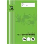 OLYMPIC D184I EXERCISE BOOK 18MM DOTTED THIRDS 55GSM 48 PAGE A4