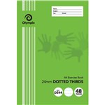 OLYMPIC D244I EXERCISE BOOK 24MM DOTTED THIRDS 55GSM 48 PAGE A4