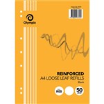 OLYMPIC R05 REINFORCED A4 LOOSE REFILL PLAIN 55GSM 50 SHEETS