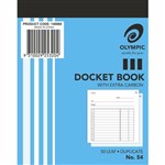 OLYMPIC NO54 DOCKET BOOK CARBON DUPLICATE