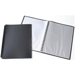 TUDOR 141352 DISPLAY BOOK A4 MATT COVER 20 POCKET BLACK
