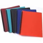 TUDOR 141358 REFILLABLE DISPLAY BOOK 20 PAGE MATT A4 ASSORTED COLOURS PACK 20