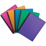 TUDOR REFILLABLE DISPLAY BOOK 20 PAGE BRIGHT ICE A4 ASSORTED COLOURS PACK 20