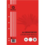 OLYMPIC LOOSE LEAF REFILL 7MM RULED 55GSM A4 PACK 50