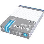 OLYMPIC 197951 PREMIUM WRITING PAD 8MM RULED 70GSM A4 WHITE PACK 10